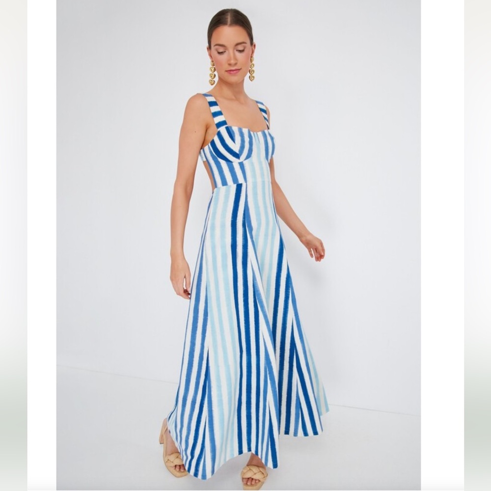 ❤️ Azzurra Cutout Striped Maxi Dress